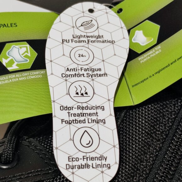 Interceptor Men's 8.5 Guard Zippered Soft Toe Tactical Black Boots NWT - Picture 16 of 16